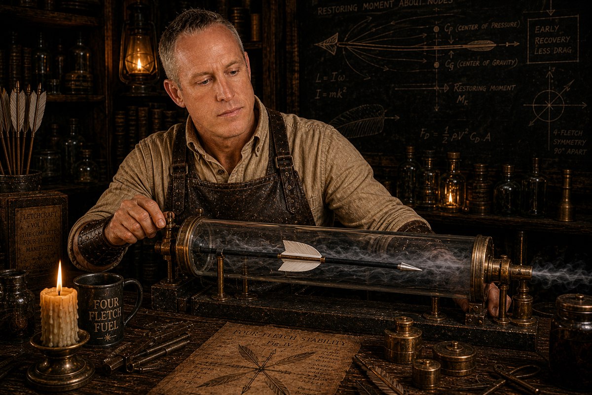 The Restoring Moment: What The Fourth Vane Does To A Broadhead Before The Eye Can Follow It